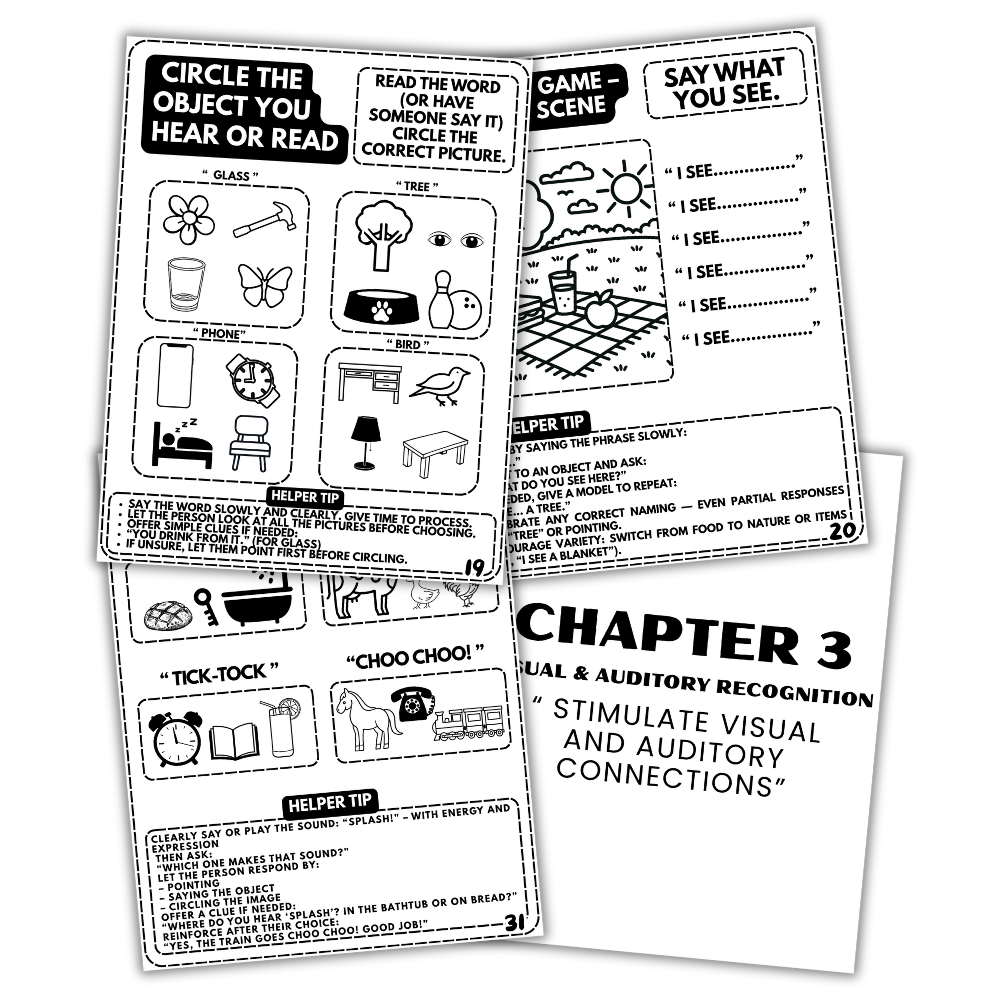 Aphasia Workbook for Adults (Printable PDF)