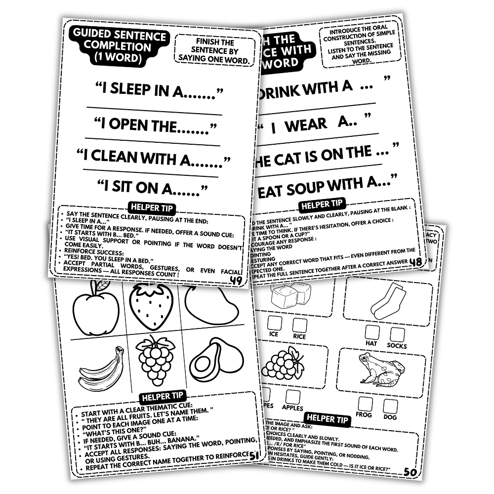 Aphasia Workbook for Adults (Printable PDF)