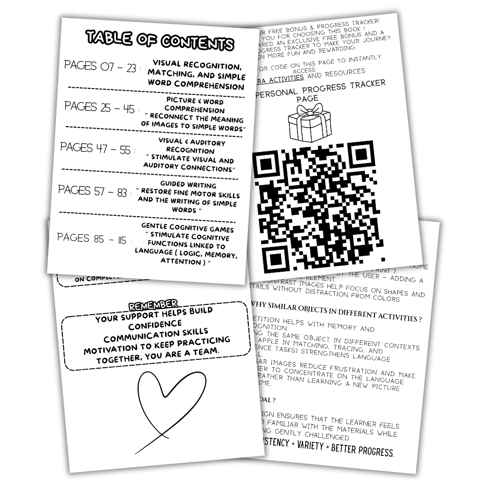 Aphasia Workbook for Adults (Printable PDF)