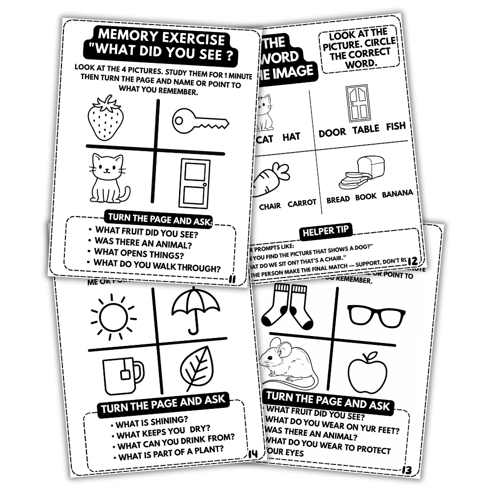 Aphasia Workbook for Adults (Printable PDF)