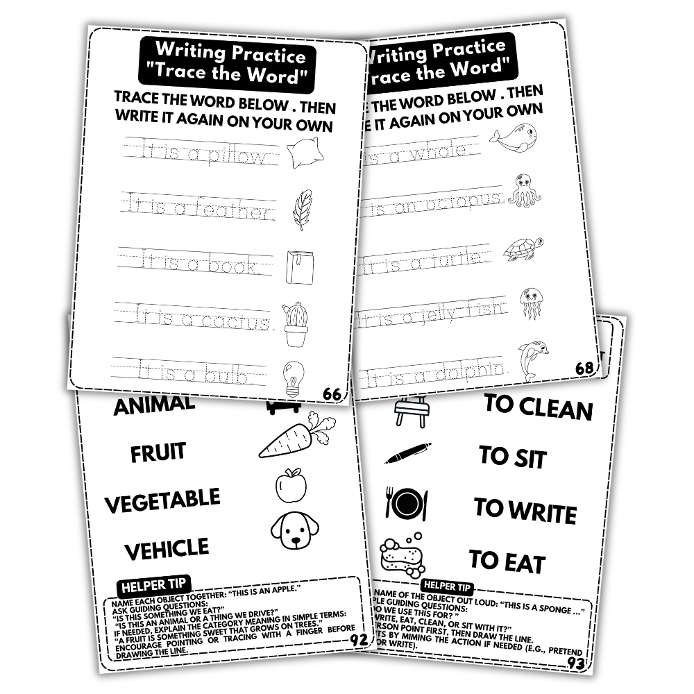 Aphasia Workbook for Adults (Printable PDF)