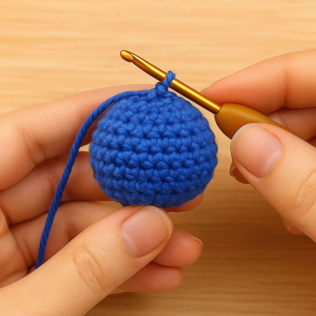 PDF File Amigurumi Mini doll keychain pattern, crochet Blue Alien Amigurumi