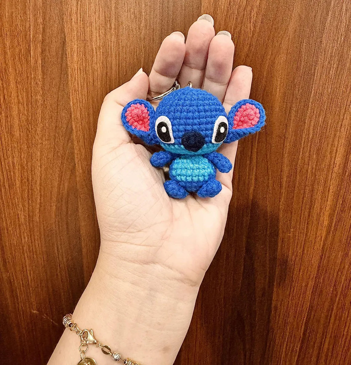 PDF File Amigurumi Mini doll keychain pattern, crochet Blue Alien Amigurumi