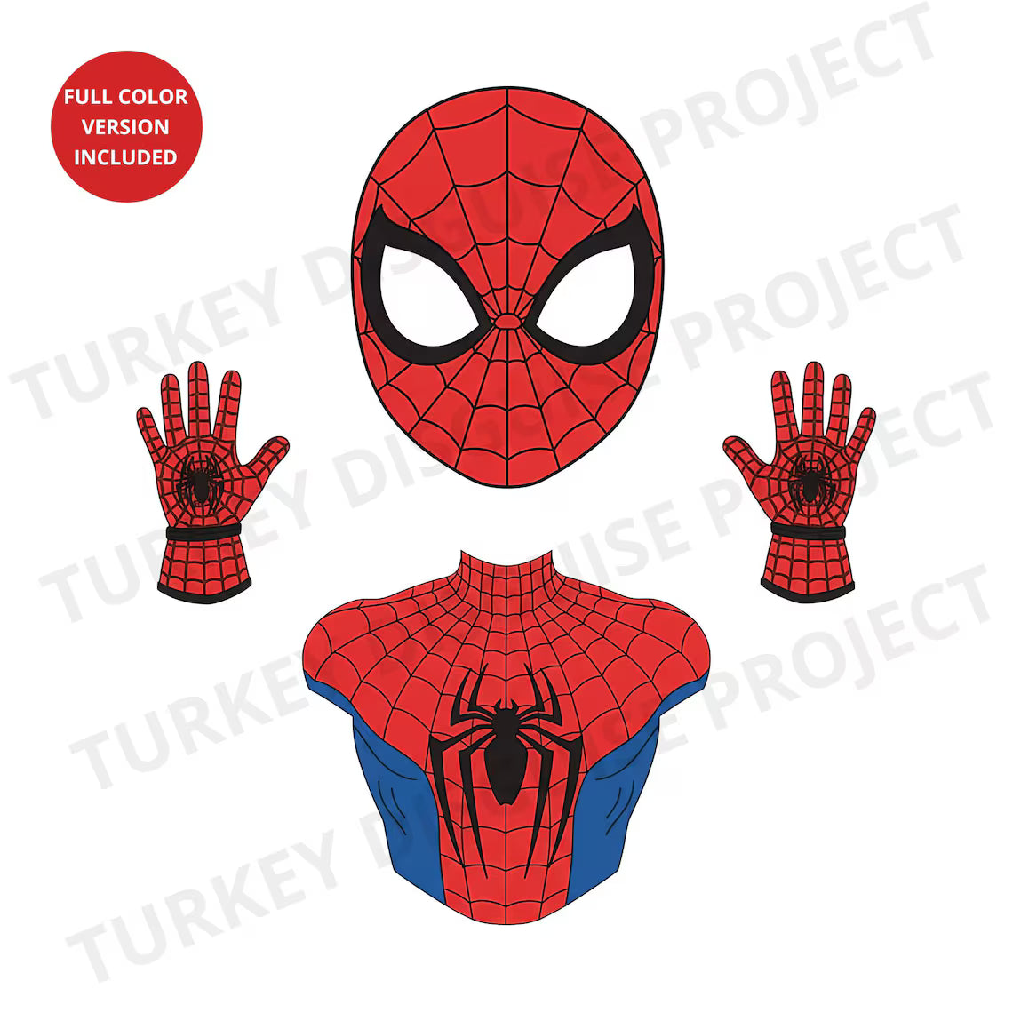 Spiderman Turkey Disguise Printable